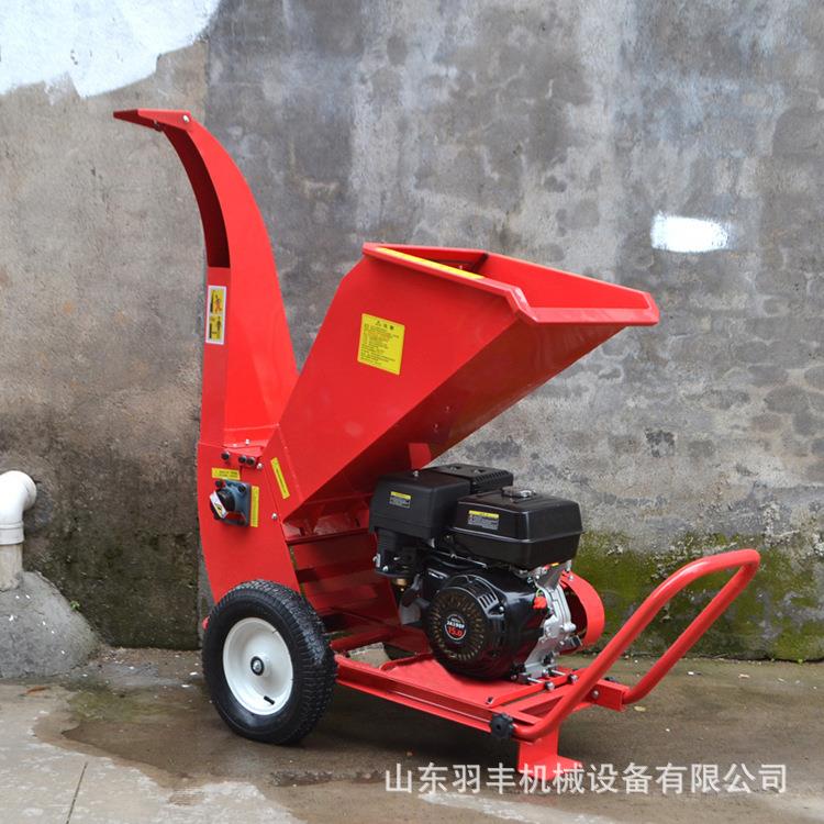 小型汽油木材树木锯末机电动破碎机园林枝条果园果树家用碎枝机