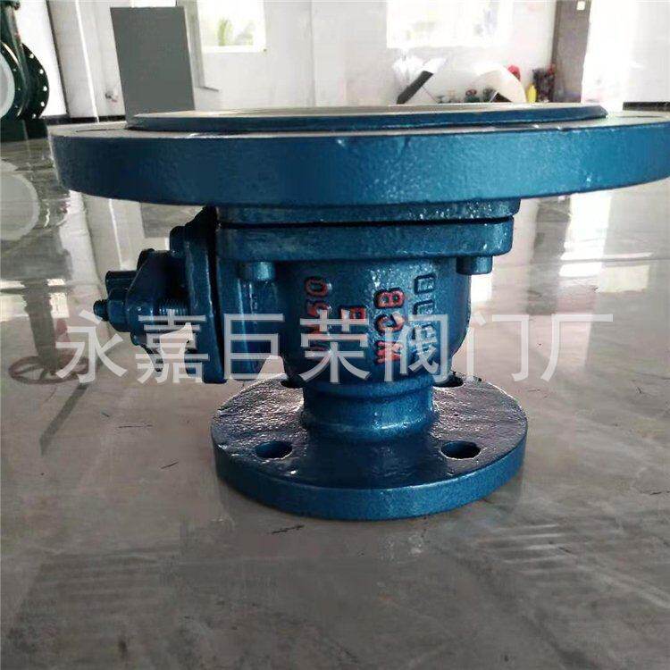 南高阀门生产斜口变径耐腐蚀衬氟放料球阀FQ41F46-10C