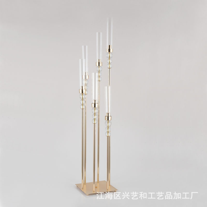 6头8头水晶球步步高婚庆道具烛台路引酒店晏会摆件花器用品造型