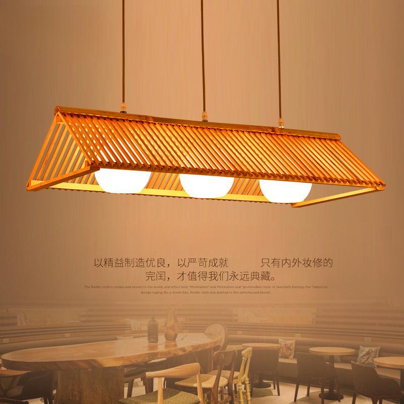 灯具中式复古个性创意东南亚日式榻榻米特色餐厅吧台田园简约吊灯