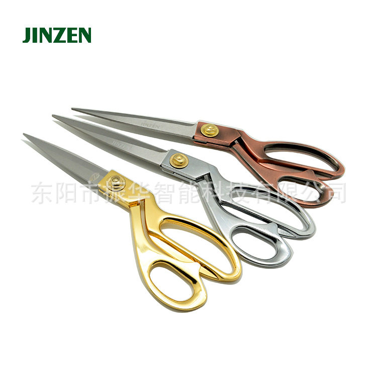 JINZEN金振 高档服装剪10寸金色/古铜色/不锈钢 厂家直销批发缝配