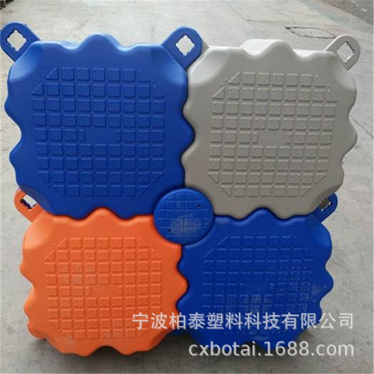 水上平台浮筒 海上浮桥摩托艇泊位浮台 浮动码头浮筒 50*50*40