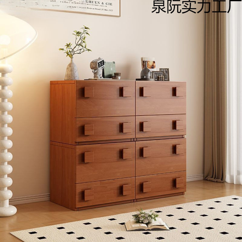 中古风实木自由组合电视柜