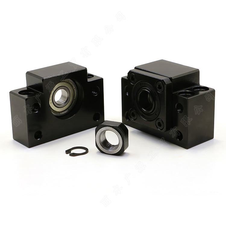 上隆简易SPCF丝杆座TSPC-6-8-10-12-15-20-25-30滚珠丝杠支座组件