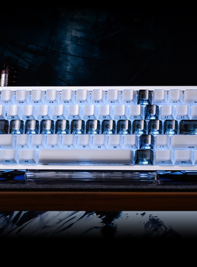 XVX水晶果冻黑色宝剑键盘键帽侧刻wooting ev63客制化75/68/64/60