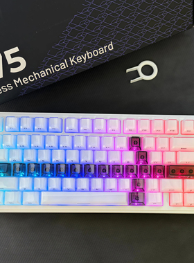 XVX水晶果冻宝剑键帽原厂侧刻透光黑透粉透磁轴机械键盘帽客制化
