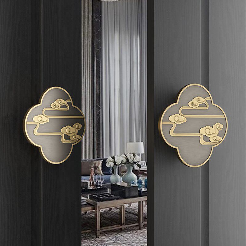 定制木门仿古方形大拉手酒店双开玻璃门把手办公司包厢推拉门扶手