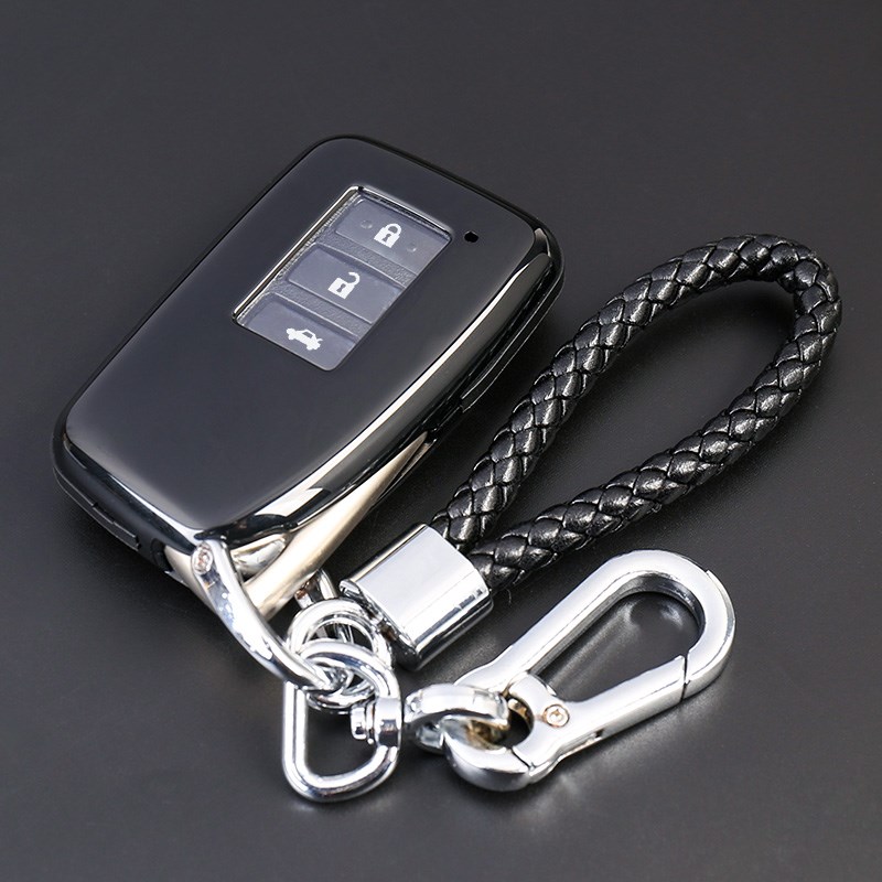 适用雷克萨斯LX570汽车钥匙套19-18款NX300h包IS300 RX碳纤纹理壳