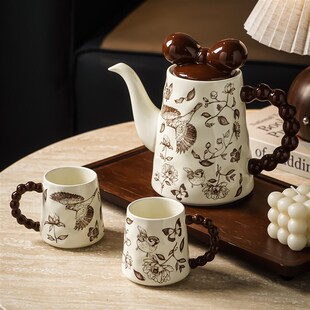 乔迁新居陶瓷茶壶杯子套装家用客厅茶杯水杯杯具套新婚装礼盒送人