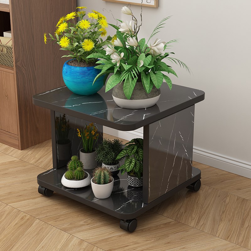 多层落地打印机置物架子办公室桌面下双层收纳复印多功能移动支架