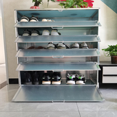 户外防水防晒家用简易柜大容量铝合金门口鞋 架 柜阳台防尘大容量鞋