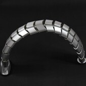 办公桌穿线管装 办公位软管家具排线白色 饰蛇形藏线管会议桌走线