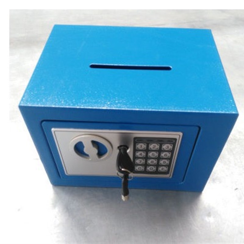 儿童小型保险箱存钱罐家用保险柜宝宝全钢密码钱箱创意礼物投币式