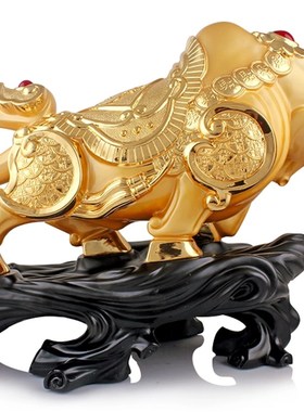 招财金牛摆件华尔街牛办公室桌装饰工艺礼品摆饰 开张开业礼品运