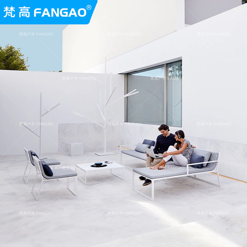 户外不锈钢沙发花园庭院防雨防晒休闲阳台客厅茶几多件套组合家具,住宅家具,户外沙发,淘宝优惠券,粉丝福利购,淘宝优惠卷