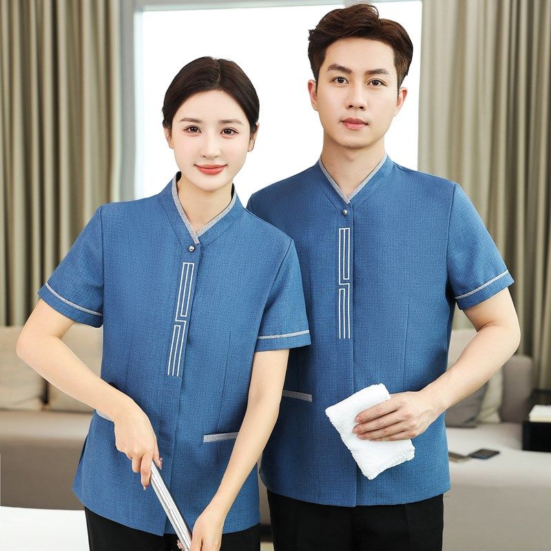 物业保洁工作服女夏季短袖灰色酒店客房家政商场阿姨PA蓝色长袖男,女装/女士精品,酒店工作制服,淘宝优惠券,粉丝福利购,淘宝优惠卷