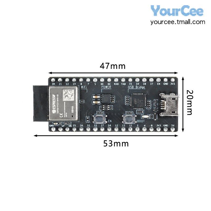 ESP32-PICO-DevKitM-2开发板搭载ESP32-PICO-MINI-02模组/IoT串口