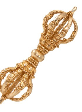 纯铜加厚九股金刚杵尼泊尔工艺随身实心仿古雕刻普巴杵降魔杵摆件