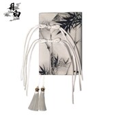 月白 墨竹 国风盘扣A5A6手帐本书衣手账本笔记本日记本书皮礼物