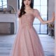 粉色晚礼服2024新款 气质名媛成人礼生日宴会艺考演出订婚伴娘长裙