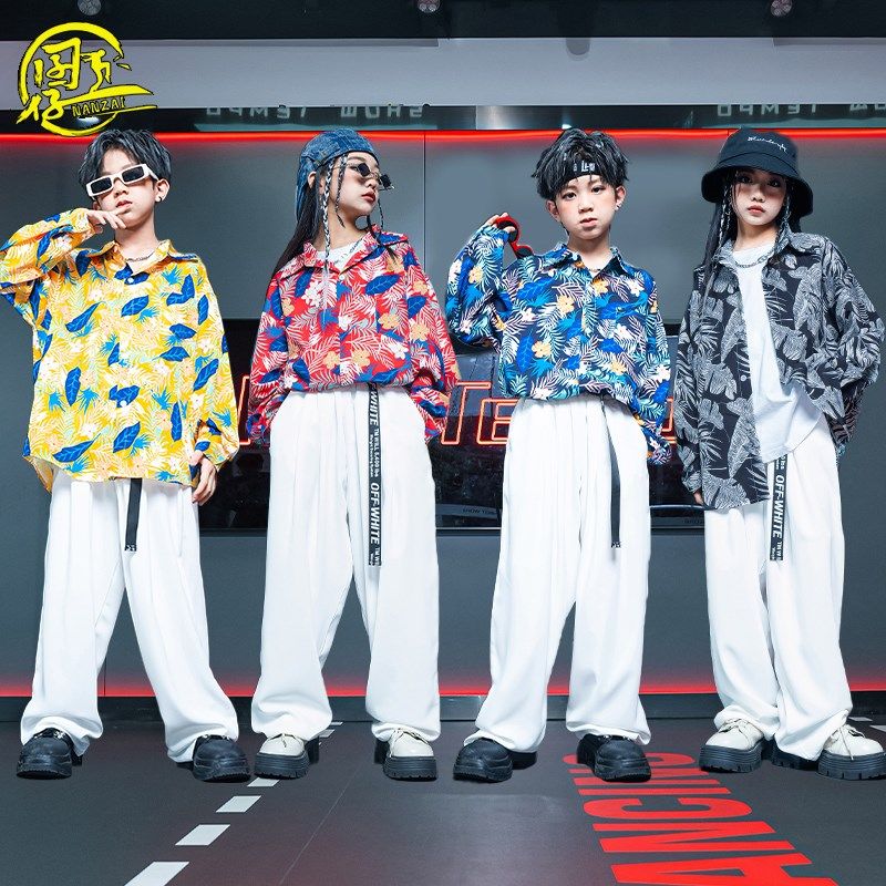 儿童嘻哈街舞服套装男童复古港风衬衫hiphop演出服少儿元旦表演服,童装/婴儿装/亲子装,儿童演出服,淘宝优惠券,粉丝福利购,淘宝优惠卷