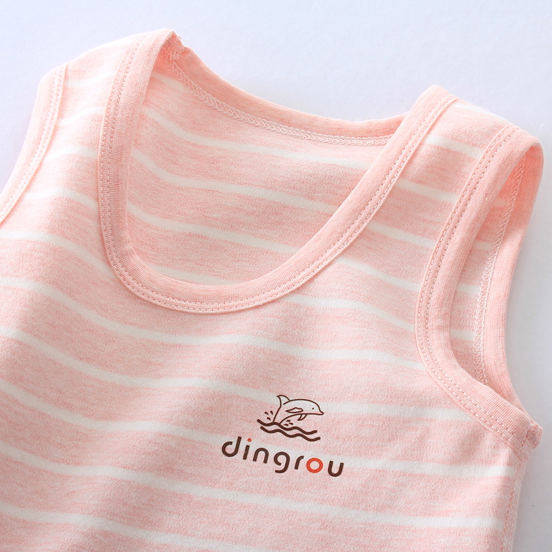 2件装无骨缝!儿童背心纯棉秋冬厚款男女宝宝保暖打底内衣马甲上衣