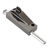 旋转门锁有框门插销锁木门弹簧插销锌合金插销钥匙开门插销地插锁