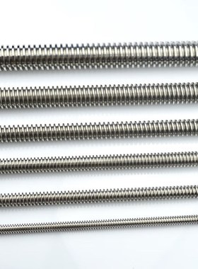 梯形丝杆螺母304不锈钢丝杠t型螺杆T10T12T16T20铜螺母T32x6