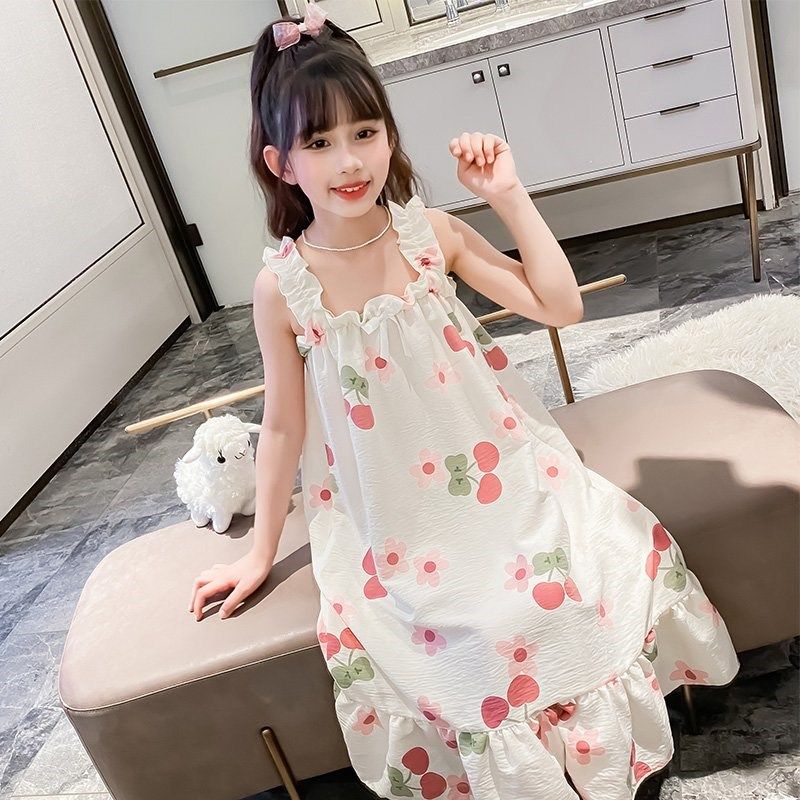 小女孩睡裙夏季新款吊带女童睡裙宽松中大童睡裙外穿儿童睡衣裙子,童装/婴儿装/亲子装,家居裙/睡裙,淘宝优惠券,粉丝福利购,淘宝优惠卷