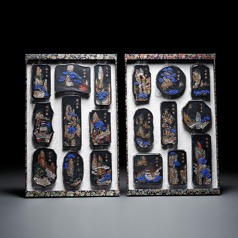 国家非遗胡开文墨厂松烟墨条墨块墨锭 文房四宝珍藏品徽墨 纯手工