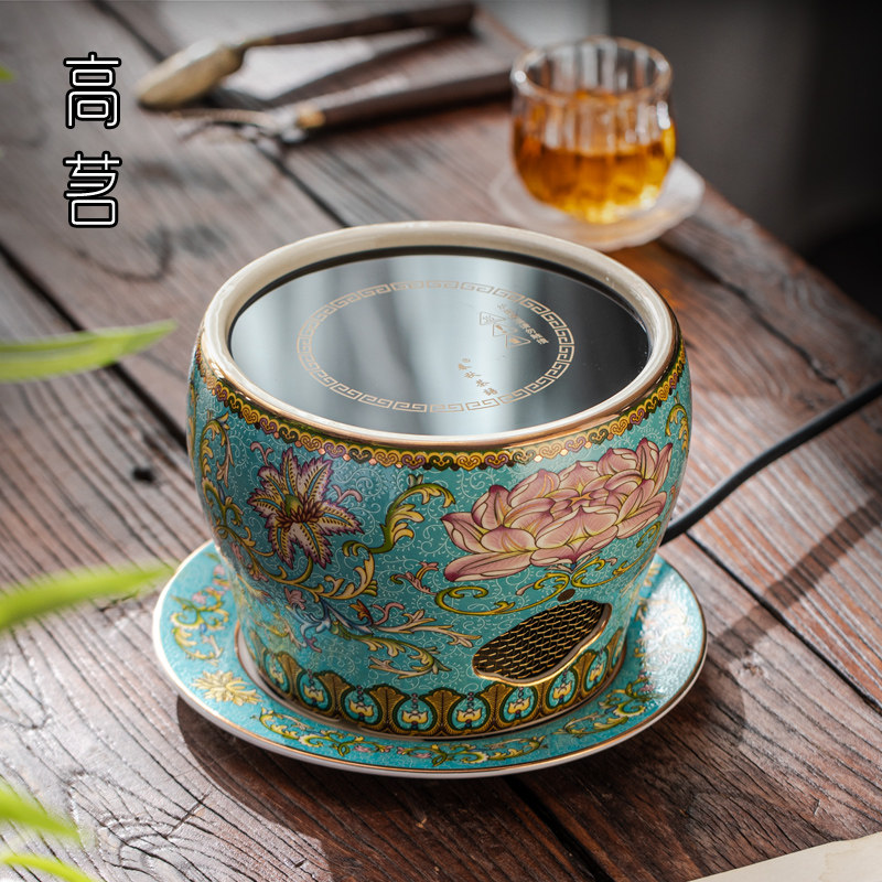 新款煮茶器黑晶炉中式高端古法煮茶专用炉家用高级烧水炉古风荷花,餐饮具,茶壶,淘宝优惠券,粉丝福利购,淘宝优惠卷