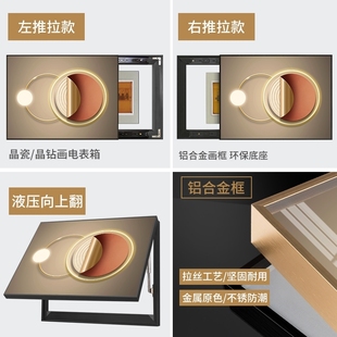 饰画配电箱挂画遮挡盒电闸箱品 现货厂促简约抽象麋鹿轻奢电表箱装