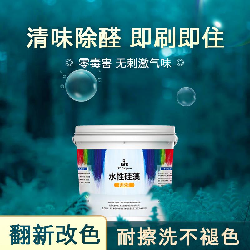 水性硅藻泥涂料内墙乳胶漆室内家用无味环保自刷油漆墙面修复