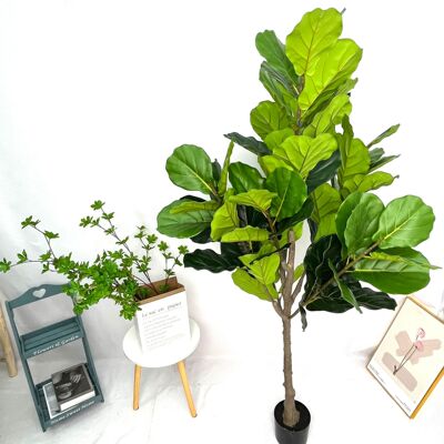 直销仿真植物盆栽 琴叶榕假绿植大型盆景室内落地摆件家居装饰
