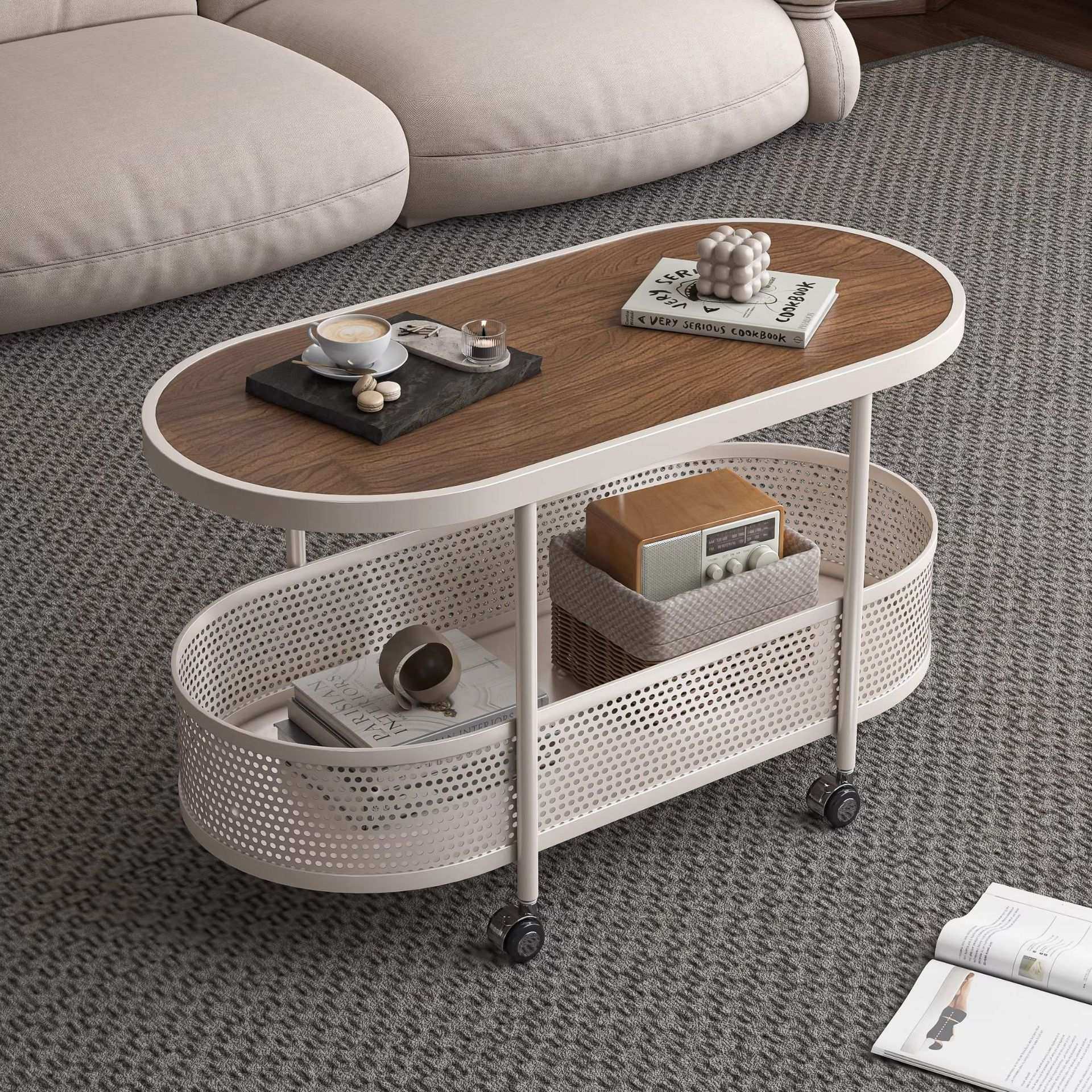 中古客厅可移动奶油风沙发边几阳台茶桌边柜小推车茶几床头置物架,3C数码配件,摄像机配件,淘宝优惠券,粉丝福利购,淘宝优惠卷