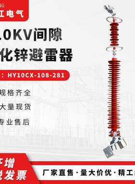 高压避雷器 110KV间隙氧化锌避雷器HY10CX-108-281 氧化锌避雷器