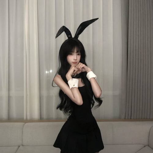 【兔子小姐】性感辣妹一字肩百褶裙cos套装氛围感拍照装扮道具女