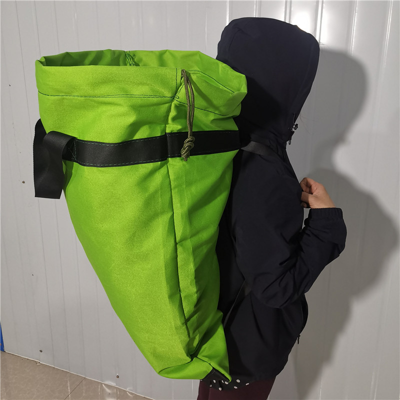 双肩背包加厚帆布大袋子搬家旅行外出打包L袋收纳袋双抽绳束口手
