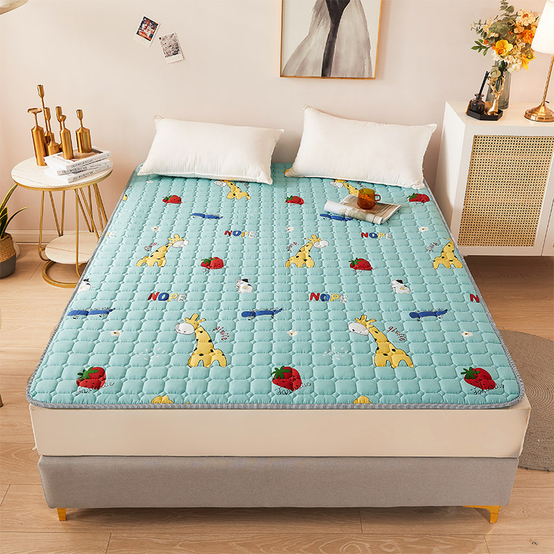 全棉薄款榻榻米h床垫床褥子防滑1.5m1.8米双人地铺垫被家用可水洗