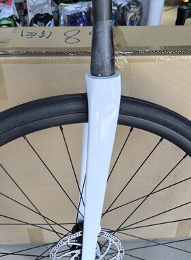 无标白色/公i路自行车全碳纤维前叉700C前叉轻量化
