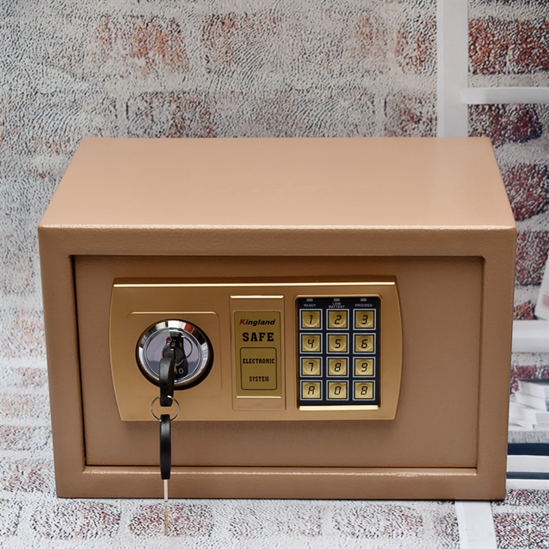 迷你小型小店g密码收银投币式保险箱保险柜隐形钱箱保管箱存钱罐