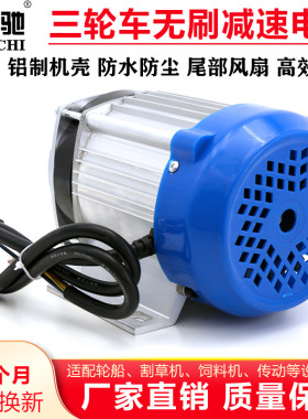 电动人力三轮车无刷电机48Vs60V500W800W1000瓦改装中置链条电动