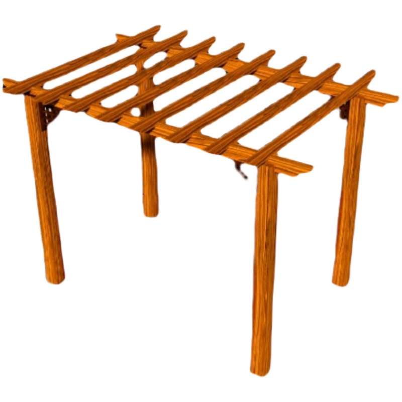 葡萄架庭a院碳化木长廊户外凉亭别墅廊架阳台樟子松防腐木板架葡