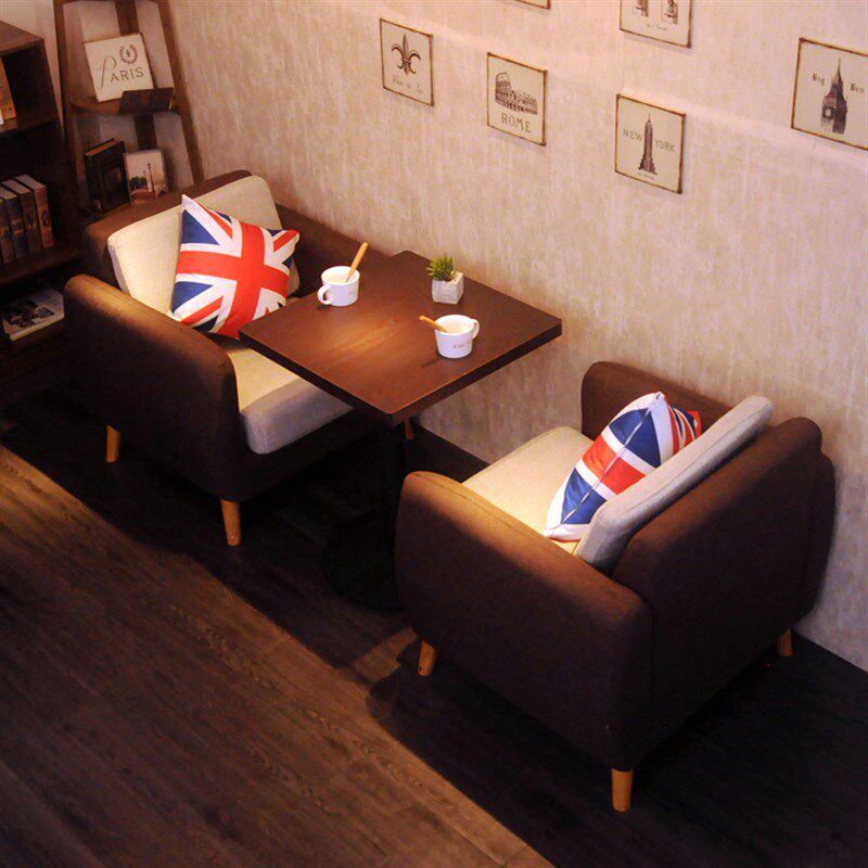 快餐西餐咖啡厅沙发火锅甜品奶茶C店桌椅组合饭店酒吧椅子卡座沙