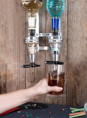 壁挂式倒酒架g倒酒器洋酒分酒器量取基酒调酒工具酒吧家用派对酒
