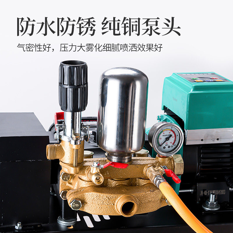 电动喷雾器大功率农n药机高压新式打药机农用全自动排管电三轮喷