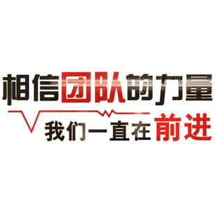 相信团队的力量励志标语文字办公室企业文化墙亚克W力立体墙贴装