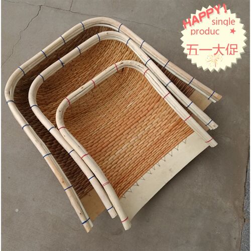 纯手工柳编藤编竹编簸箕农用家用大E中小号柳条簸箕筲箕笸箩收纳