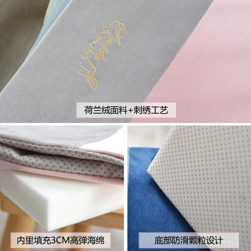 ins风餐椅垫家用可拆洗丝绒椅子坐垫屁垫定O做方形坐垫办公室久坐,居家布艺,椅垫,淘宝优惠券,粉丝福利购,淘宝优惠卷