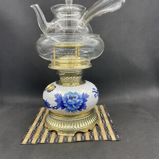 景泰蓝空气灯煤油灯煮茶炉茶灯黄铜潮汕功L夫茶具酥油茶炉烧水煮